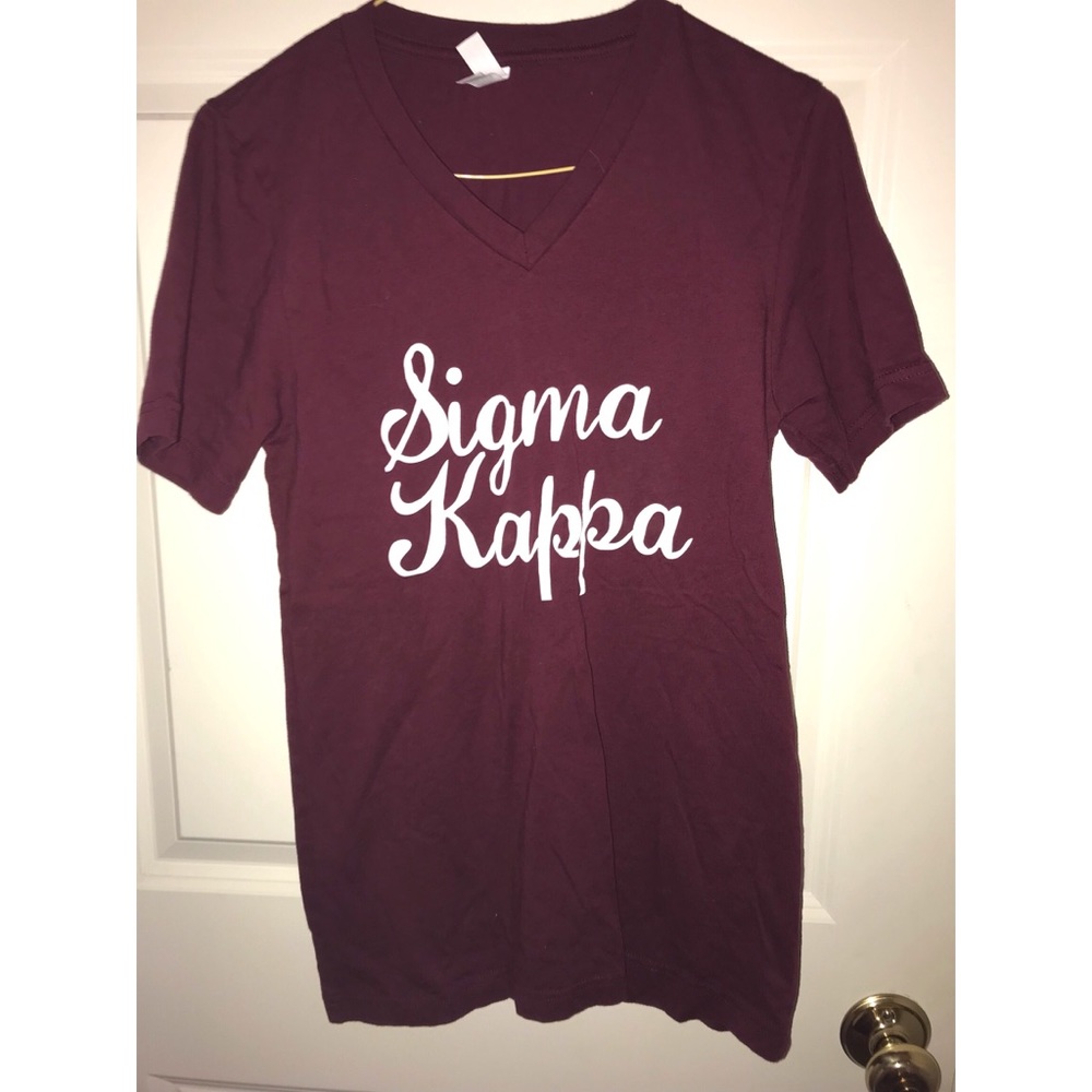 Maroon Sigma Kappa Shirt (Elephant on Back)